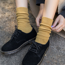 Pile socks Sox Womens autumn Winter Korean version Trend Thickened Socks Female midway Sox Japanese Sox Long Sox Long Sox 100 hitch
