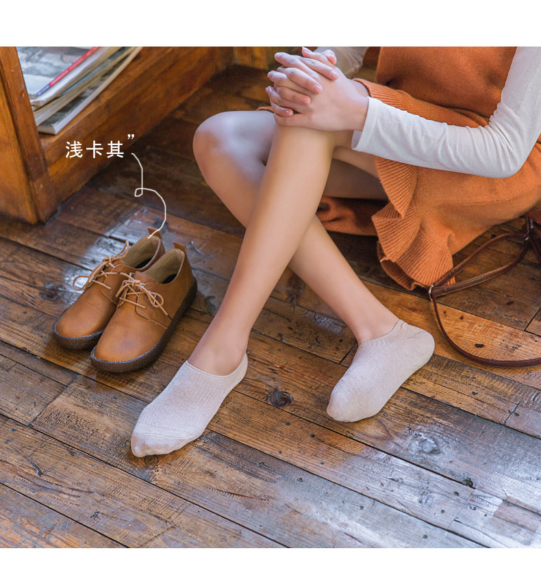 Mùa hè mỏng vớ thuyền nữ cotton nông miệng thấp giúp vô hình phụ nữ bít tất silicone non-slip socks vớ nữ vớ Hàn Quốc