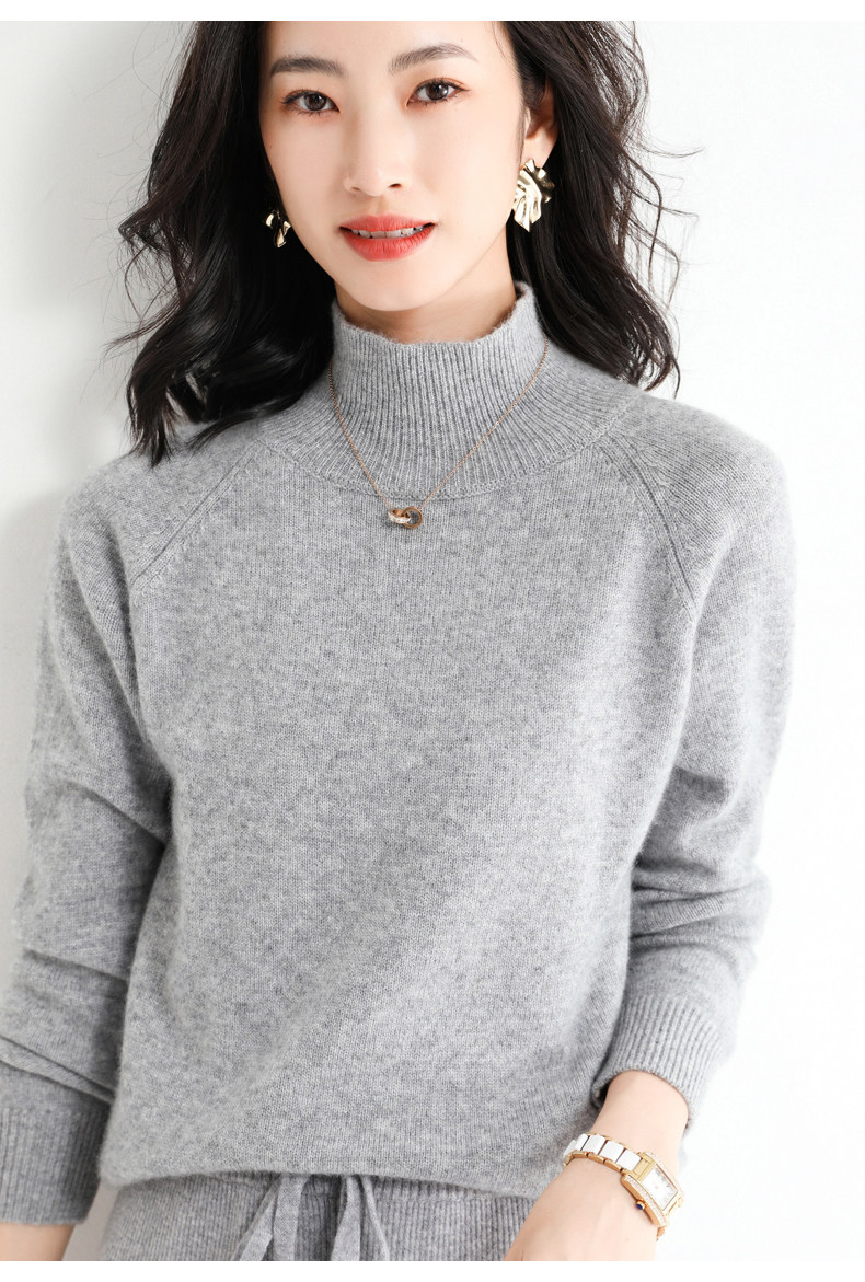 Slim Fit Type Women's Knitwear Long Sleeve Sweaters & Cardigans Casual Solid Color