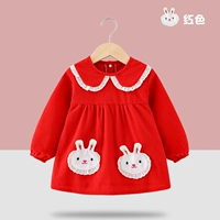 Два кролика красные