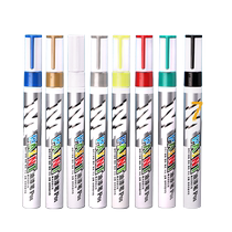 12 pieces of morning light paint pens white markers non-fading waterproof white paint tire letters non-erasable non-fading permanent markers oil painting shoes graffiti signatures gold silver black color