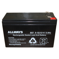ALLWAYS 12V7 5AH SS7 5-12 lead-acid maintenance-free battery UPS replacement battery for power supply
