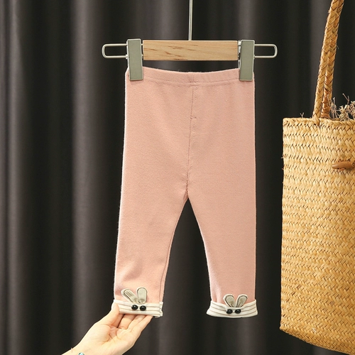 Штаны, детские тонкие леггинсы для девочек, осенние