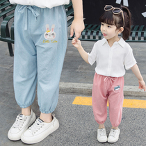 Girls pants summer baby children anti-mosquito pants boys ice thin childrens bloomers womens baby trousers summer clothes