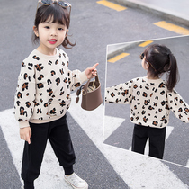 Girls long sleeve T-shirt BAO WEN coat baby plus velvet sweater early autumn fashionable baby Children base shirt spring and autumn