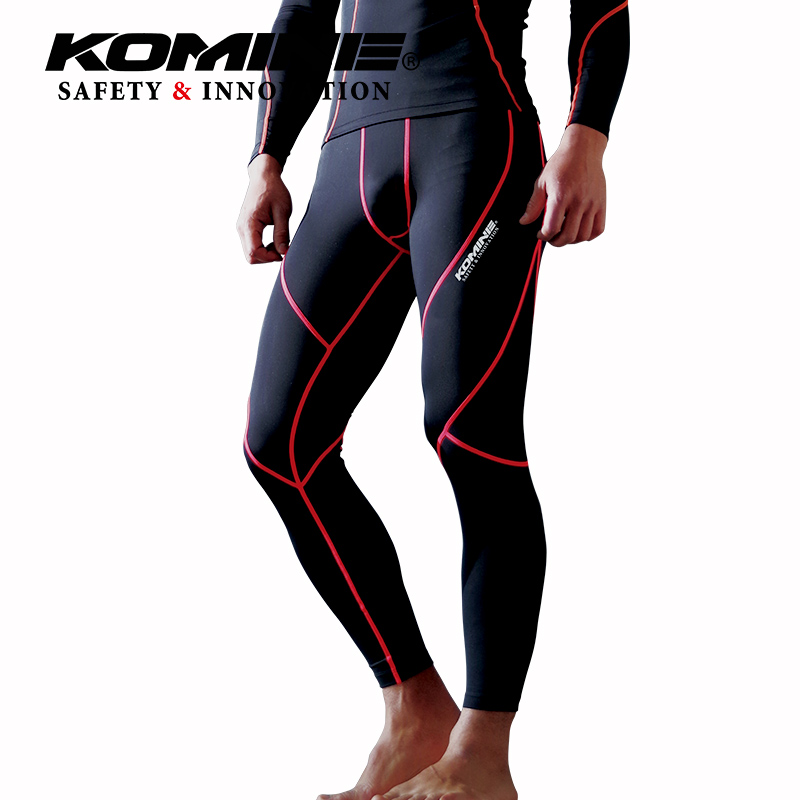 Japan KOMINE autumn and winter wear leggings thin lint thermal slip pants riding underwear underwear PKKL-125