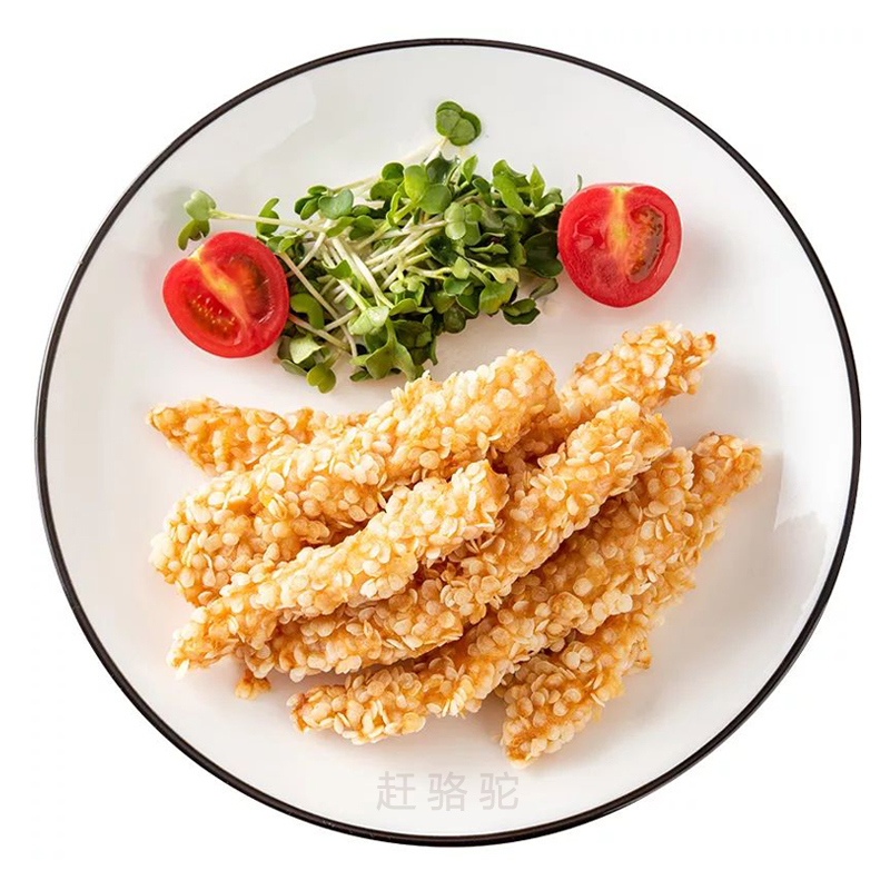 Snowflake chicken tenderloin chicken rice flower fried chicken chicken nuggets fried snack semi-finished frozen commercial 900g*10 bags