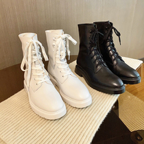 Yang Mi the same LeeCatSW Martin boots female British style white 2021 new short boots spring and autumn single boots winter