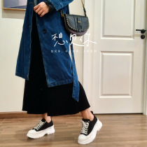 (cousin FAN)thick-soled canvas shoes womens 2021 summer new low-top wild casual retro Hong Kong flavor white shoes