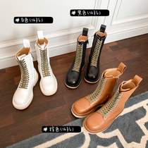 (cousin FAN)VS BV boots womens mid-tube boots 2021 new summer thin Martin boots spring and autumn single boots