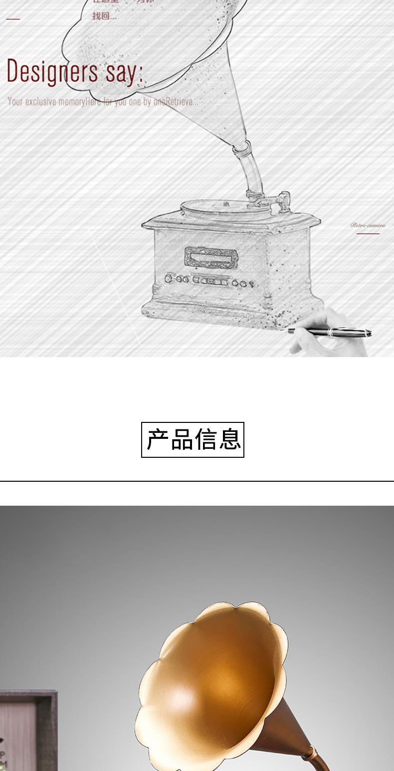 máy phát nhạc đĩa than Bw retro hoài cổ đêm karaoke Paris ghi âm mô hình máy nghe nhạc cổ điển thanh đồ trang trí đường nhiếp ảnh - Máy hát 	đầu đĩa than marantz tt5005