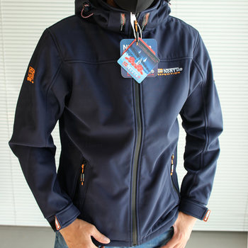 European single winter outdoor mountaineering casual detachable hat, tailored windproof, waterproof and velvet soft shell jacket