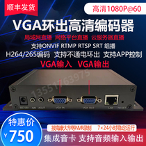 VGA h265 Video Encoder computer industrial computer screen capture card ONVIF GB28181 access NVR