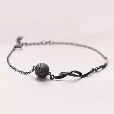 Flower Bud original meteorite silver hand female sterling silver female sterling silver Korean version simple student personality Forest Department girlfriends gift chic jewelry