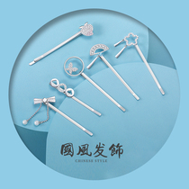 Flower Bud original national style hairclip hair accessories side clip girl retro ancient style Hanfu accessories small headgear Liu Haijia clip