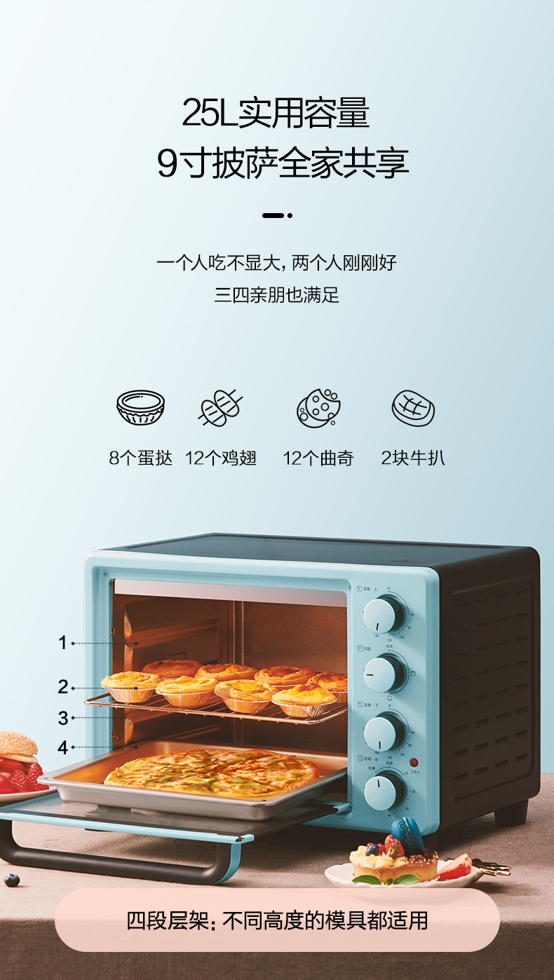 美的 25L 小型多功能电烤箱 图20