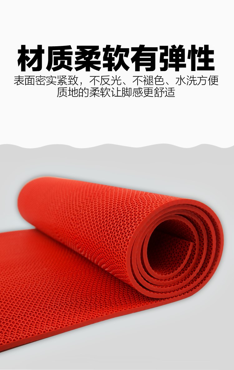 Ngoài trời rỗng nhựa chống trượt mờ nhựa mềm thảm thương mại nhà vệ sinh phòng tắm phân vùng cửa mat xốp trải sàn vân gỗ