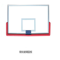 Cantilever basket ball holder with tempered glass rebounds basketball court special