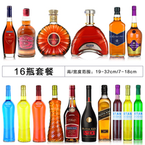 Creative red wine bottle jewelry European living room TV cabinet Wall cabinet decoration Hotel model room decoration empty bottle