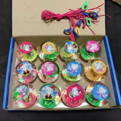 Children's toys new jumping ball with rope luminous twisting egg crystal ball jumping ball plastic glitter with rope elastic