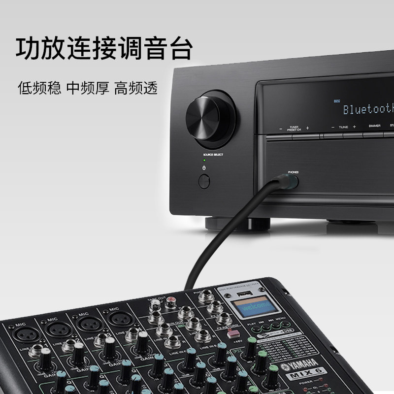 Akihabara Xlr Female to Lotus Cable Xlr Male to Rca Audio Cable Amplifier Mixer Microphone Cable Adapter Cable