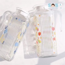 SOSO Global] Japan Couleur Cleulet Eu Planny Rabbit Home Cold Kettle Cartoon Glass Pot
