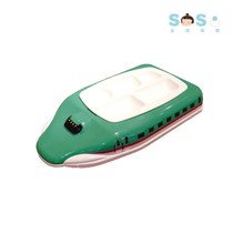 SOSO global] Japan hashy children baby dinner plate Shinkansen styling white microwave oven July 