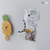 SOSO global] Korean Eeek children cute cartoon acrylic mirror not fragile bedroom animal decoration