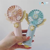 SOSO global] zoyzoii small fan usb hand-held fan mini mute with lanyard angel limited edition