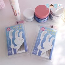 SOSO global] Japanese medic cotton zoo baby rabbit ear double head cotton swab ear nose cotton swab