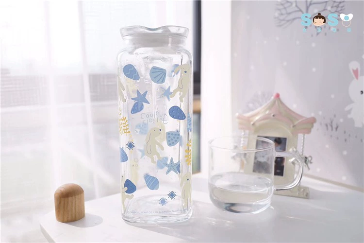 [SOSO Global] Nhật Bản couleur cleulet cốc nước thủy tinh gia đình bình giữ lạnh bình nước lạnh - Cup / Table ware / mài / Phụ kiện