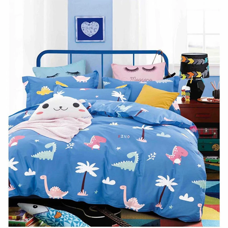 Phim hoạt hình chăn bông chăn ga gối đệm vải cotton trẻ em xử lý vải bông 褥 bộ mẫu giáo ba hoặc bốn bộ - Vải vải tự làm