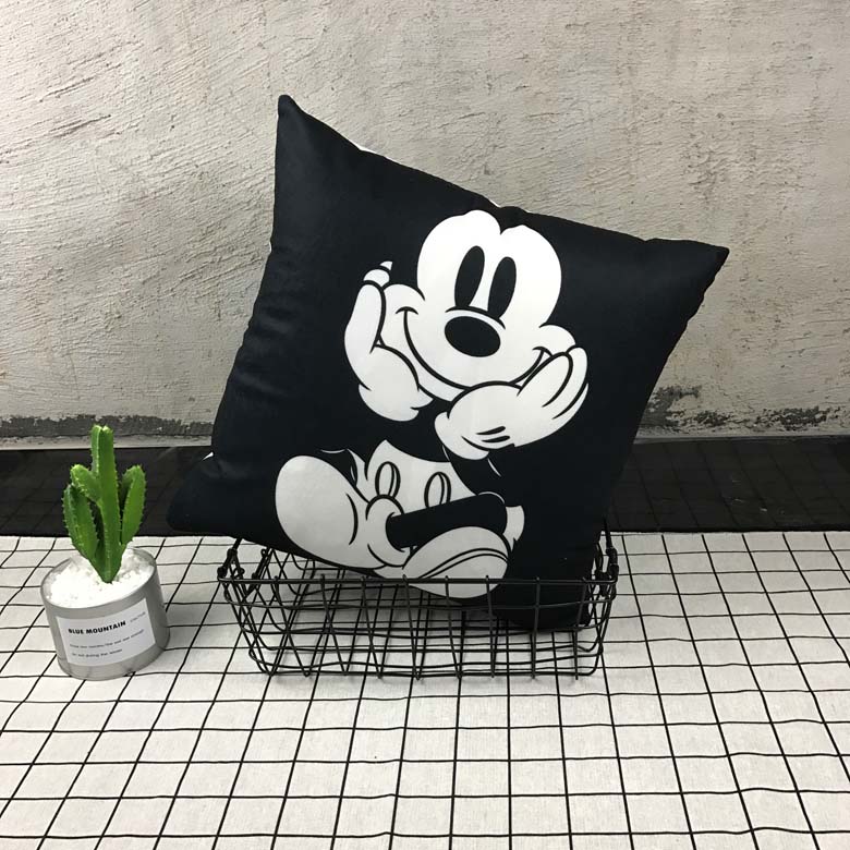 Phim hoạt hình dễ thương Mickey Minnie Chuột ôm gối xe sofa đệm gối tựa đầu gối quà tặng trẻ em ngày gối ghế