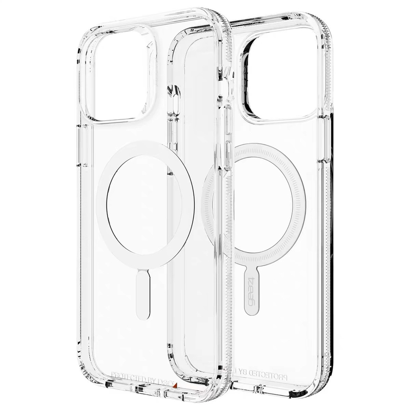 Uk Gear4 Suitable for iPhone 17 Pro Max Phone Case, 16 Pro Full-Cover Shockproof, 15/14/13/12 Xiaohongshu Same Style Transparent Hard Case with Magnetic Magsafe, Unisex