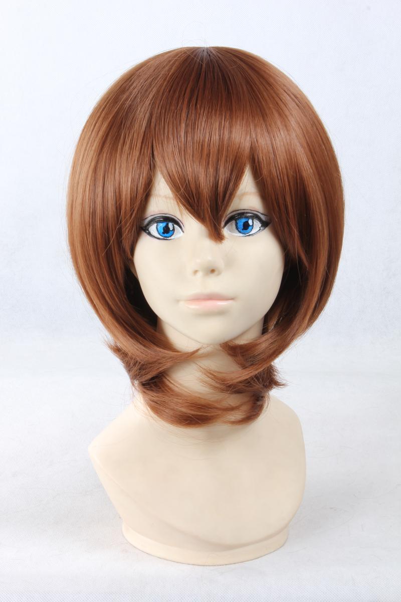 Pupa長谷川夢妹妹棕色收臉短發平澤唯cosplay假發 露天拍賣
