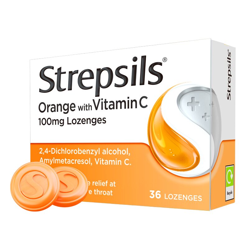 Strepsils英国进口润喉糖缓解喉咙痛含片