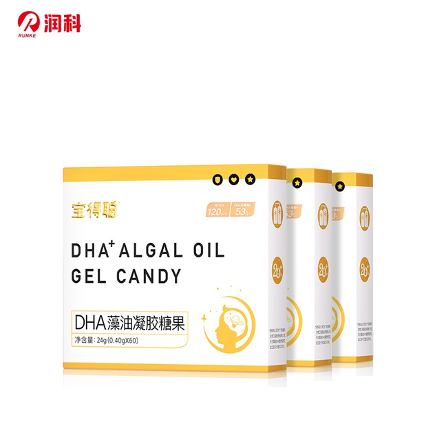 【润科】宝得聪dha藻油软胶囊3盒