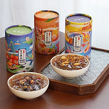 任选两件！三家村桂花奇亚籽坚果纯藕粉