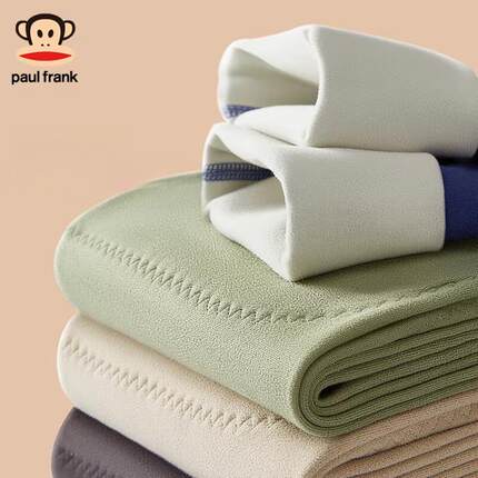 大嘴猴秋裤男士加绒保暖裤衬裤线裤发热男款绒裤棉毛裤打底裤冬季