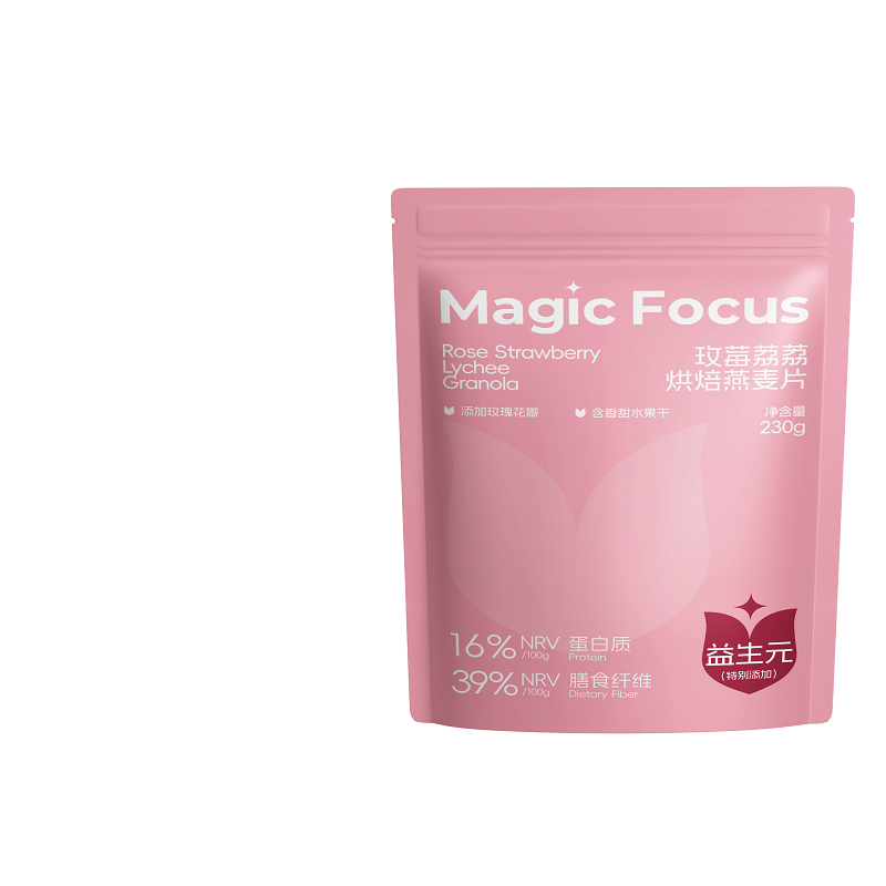 MagicFocus咖啡坚果海盐味麦片可可烘焙麦片水果谷物营养代餐零食
