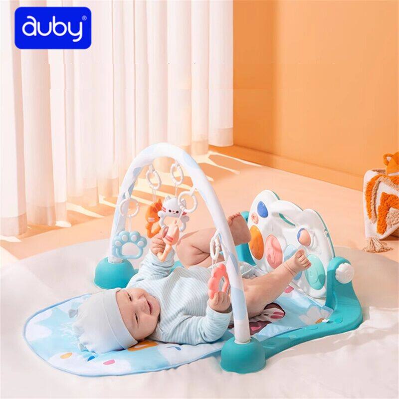 澳贝脚踏钢琴婴儿健身架新生儿礼盒0-8个月宝宝玩具满月见面礼物