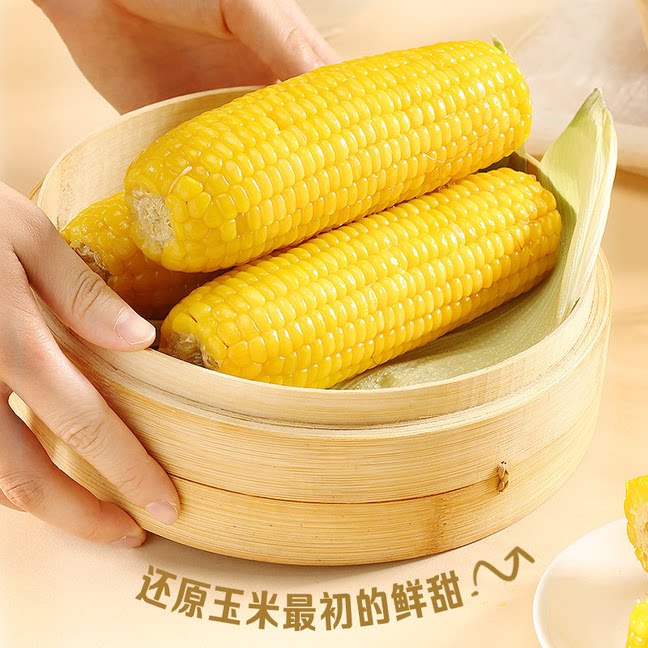东北黄糯玉米棒甜糯玉米10支装粘苞米即食真空锁鲜早餐代餐玉米棒 北苞实拍商品图