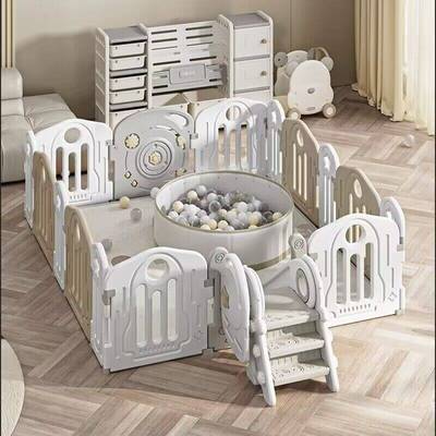 贝易爬爬垫宇航员围栏幼儿防护栏