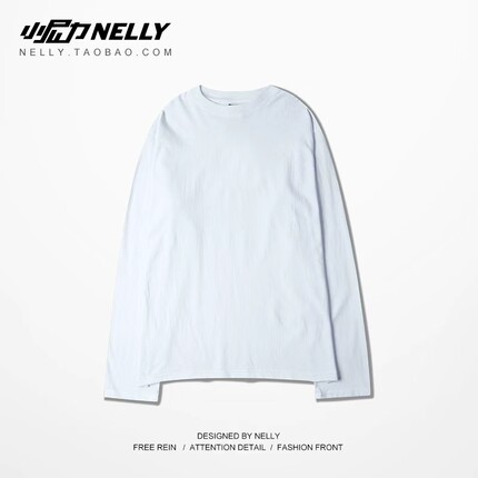 ins长袖t恤男女春秋2025新款体恤潮牌刺绣潮流打底衫秋装外套上衣