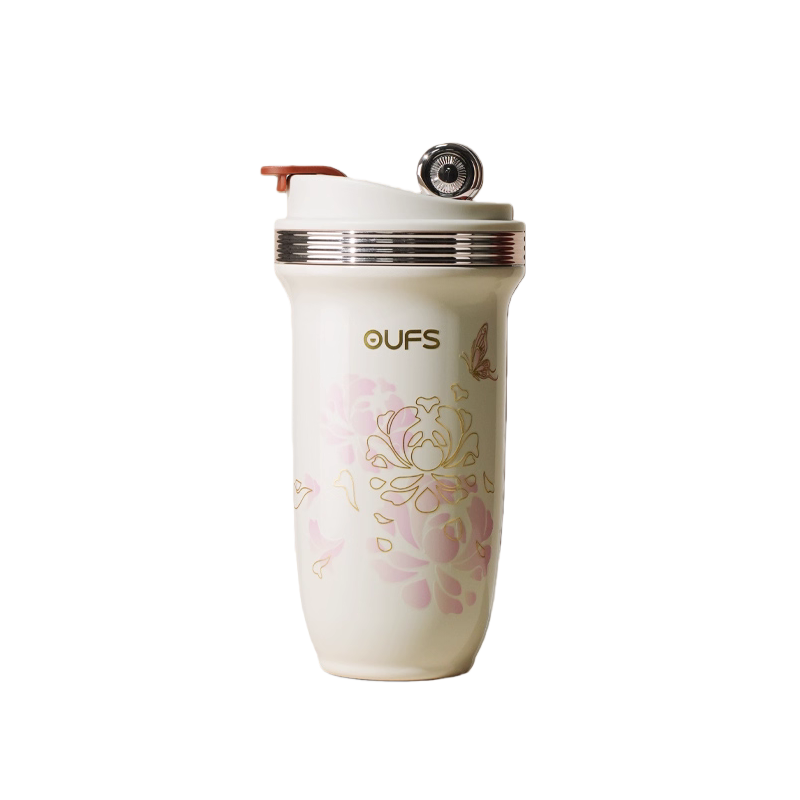 【欧梵森】便携吸管咖啡保温杯450ml