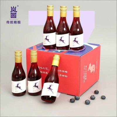 岚图蓝莓冰酒小兴安岭微醺果酒