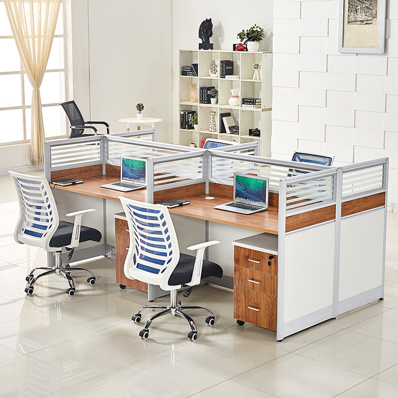 Beijing Tianjin office furniture screen staff office desk and chair combination staff card seat four-person desk