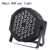 Stage lighting 36 colorful 7 full-color four-in-one plastic flat par light dance studio LED background light