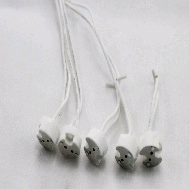 MR16 lamp seat G4G5 3GU5 35MR11led headlights MR16 ceramic lamp headlight lighting fittings