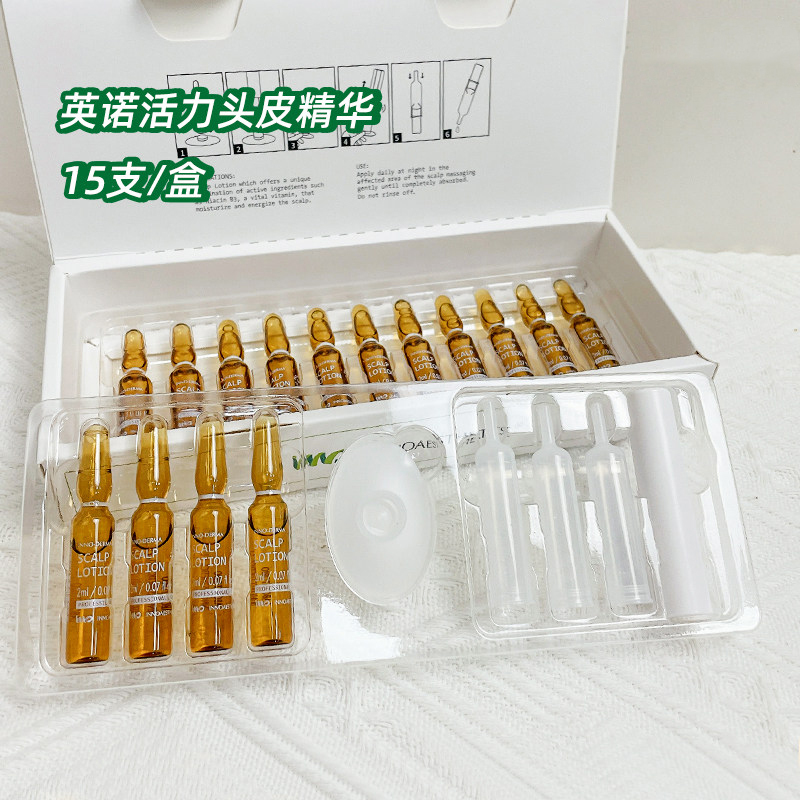 Nourish Little Fried Hair! Inno Skin Family Vitality Hair Strengthening Essence Scalp Ampoule Strong 15 Pieces/Box Inno